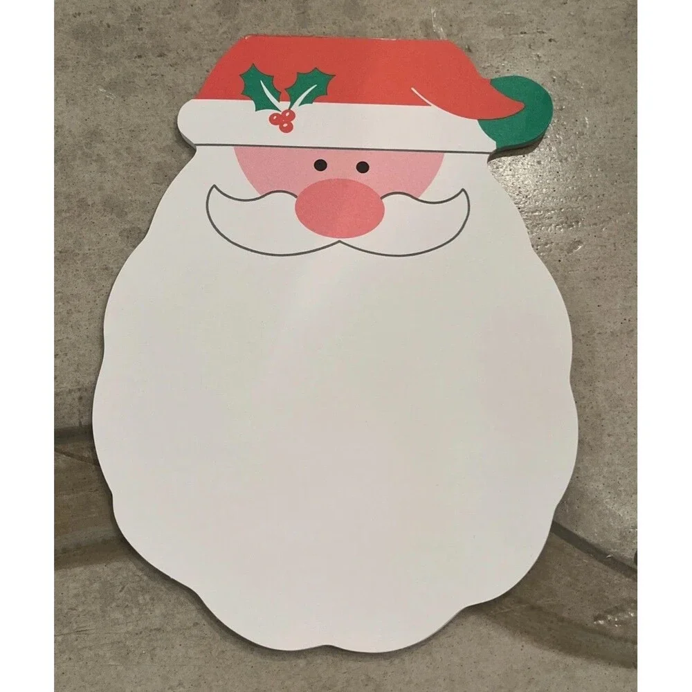 New Sealed 3 Vintage Santa Memo Pads Current Inc. Christmas Holiday